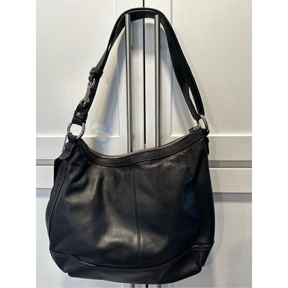 COACH Park Black Leather Shoulder/Crossbody Purse NEVER USED - Picture 2 of 8